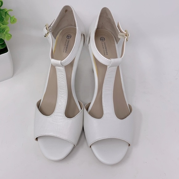 Giani Bernini Claraa Memory Foam Dress Sandals, Heel , white - Picture 3 of 11